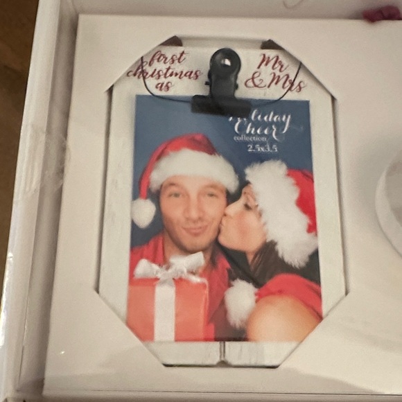 LIMITED TIME $5 ITEM!! Our First Christmas Heart Ornament with Red Ribbon - Picture 2 of 3